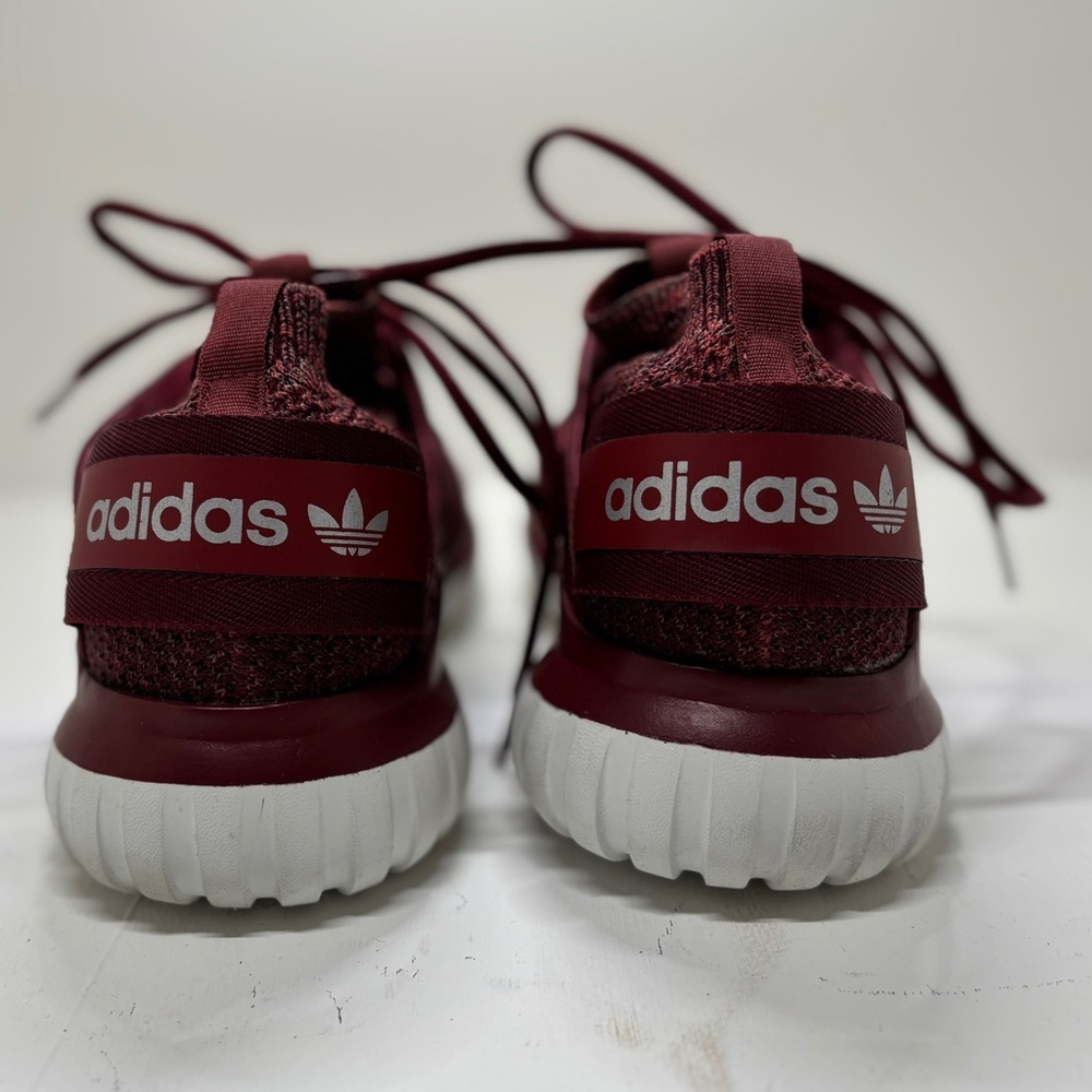 Adidas Tubular Nova PK Primeknit Men’s Size 8 Mystery Red Maroon Sneakers Shoes - Picture 5 of 7